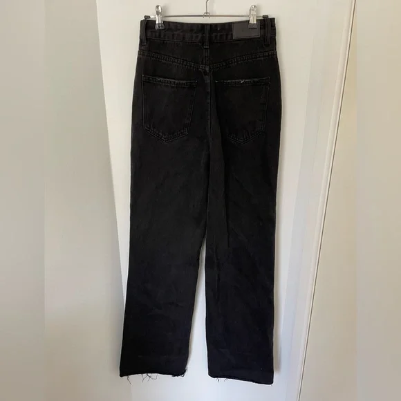 Glassons black wide leg jeans size 6 - Picture 3 of 3
